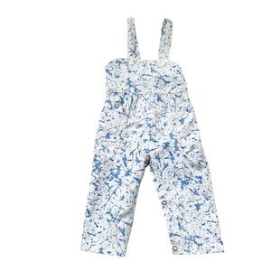Vintage Blue and White Unisex Baby Overalls Unique & One of a Kind 12 months